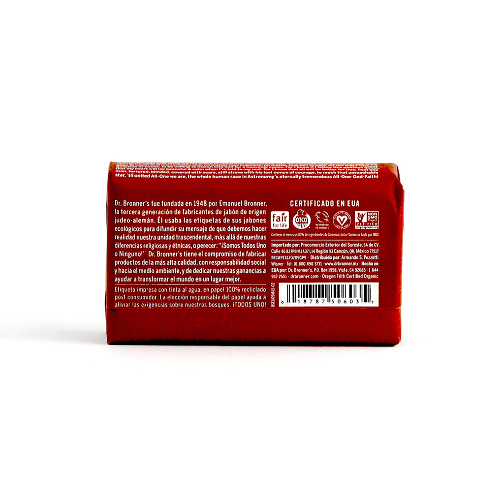 Jabón en barra de castilla eucalipto 140 g Dr.Bronner’s