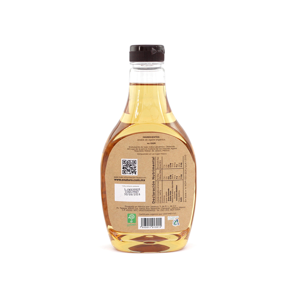 Jarabe de agave ámbar 660 g Enature
