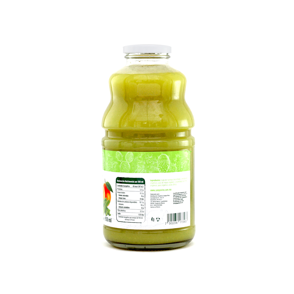 Jugo verde orgánico 950 ml Campo Vivo