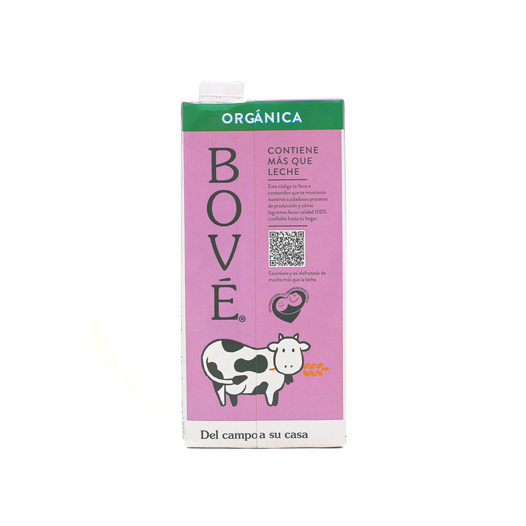Leche Deslactosada orgánica 1L Bové