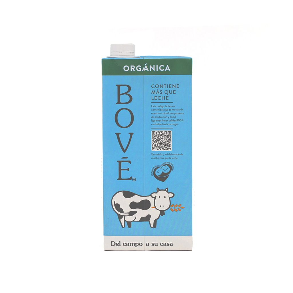 Leche Entera Orgánica 1L Bové