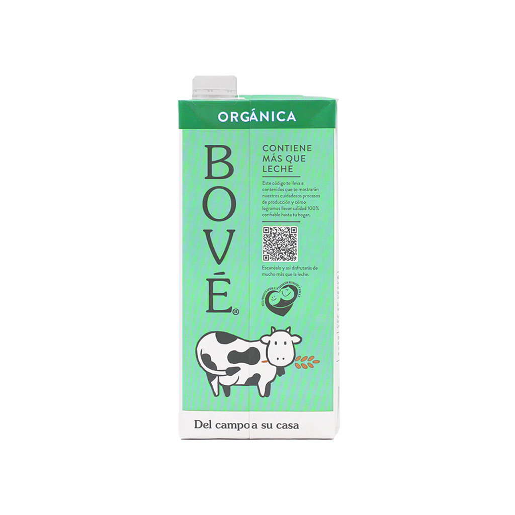 Leche descremada orgánica 1L Bové