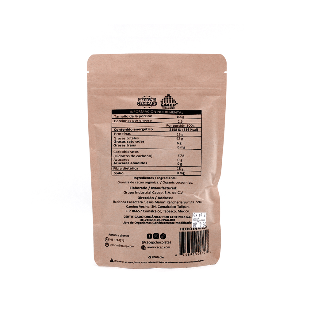 Nibs de Cacao 250 G Cacep