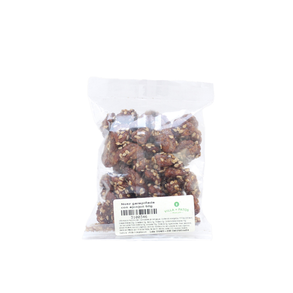 Nuez garapiñada con ajonjolí 50 g Villa de Patos