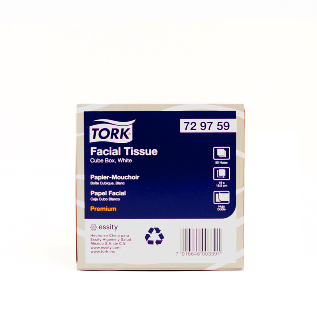 Pañuelo facial premium 80 pzas Tork