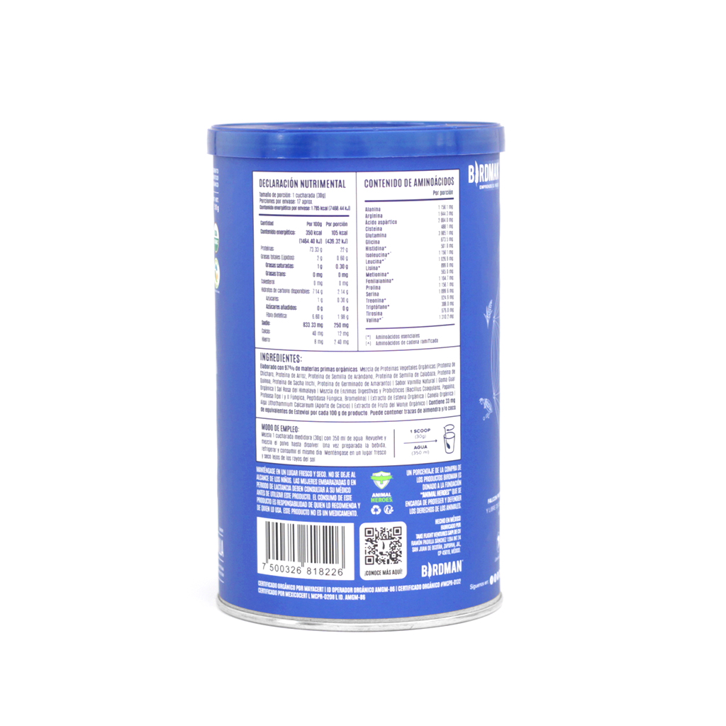 Proteina vegetal Vainilla 510g Falcon Bridman