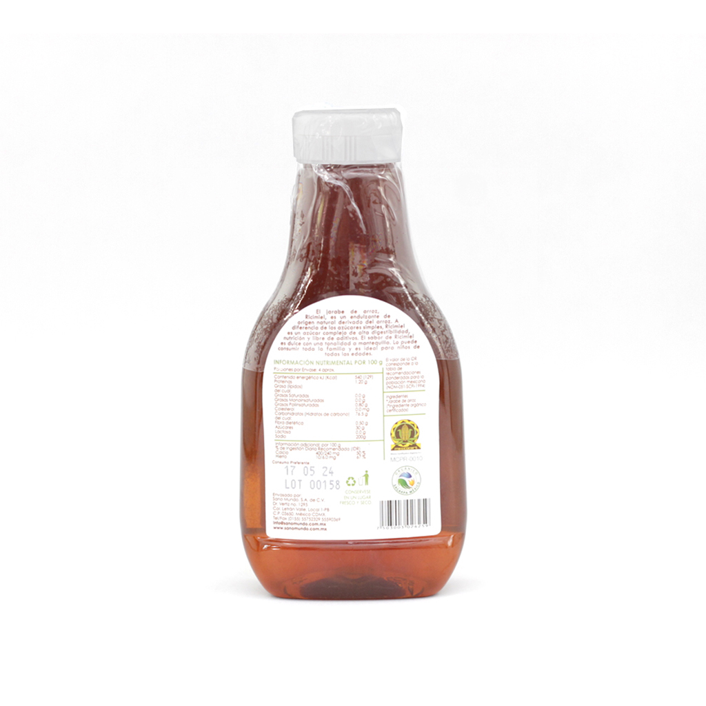 Ricimiel jarabe arroz 380 g Sano Mundo