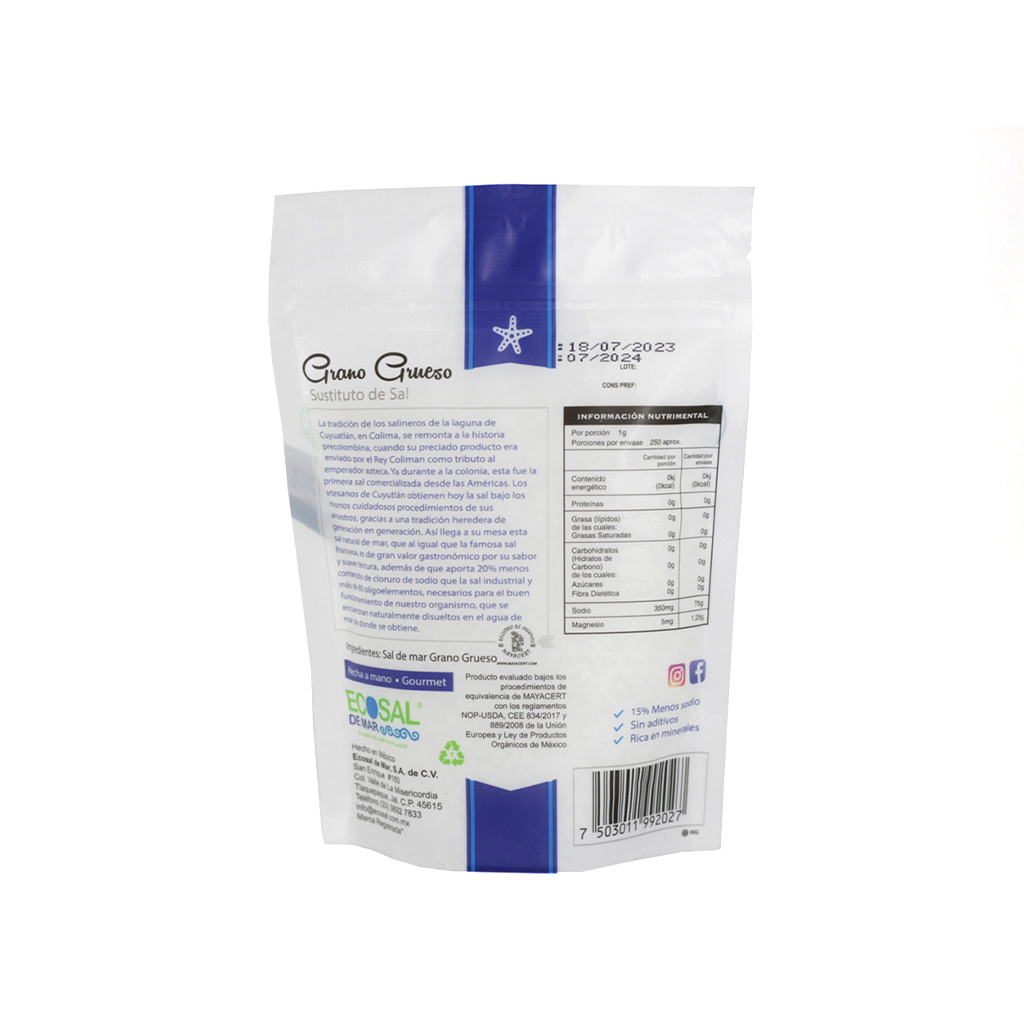 Sal de mar grano grueso 250 g Ecosal