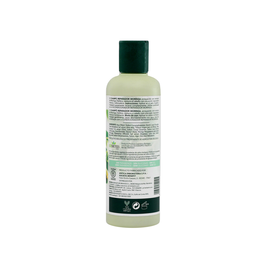 Shampoo reparador moringa 260 ml Herbatint