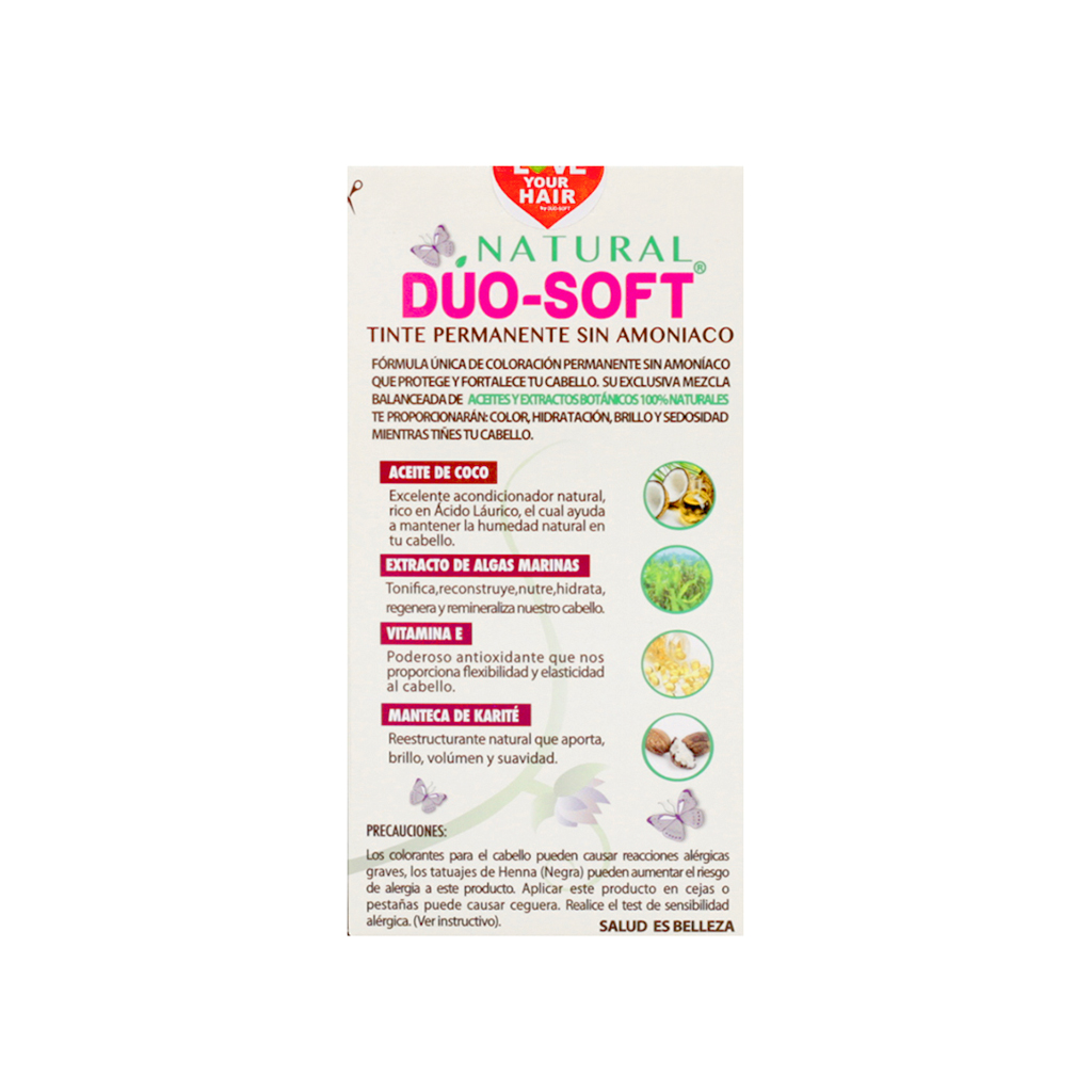 Tinte 8.1 rubio cenizo 60 g Natural Duo Soft