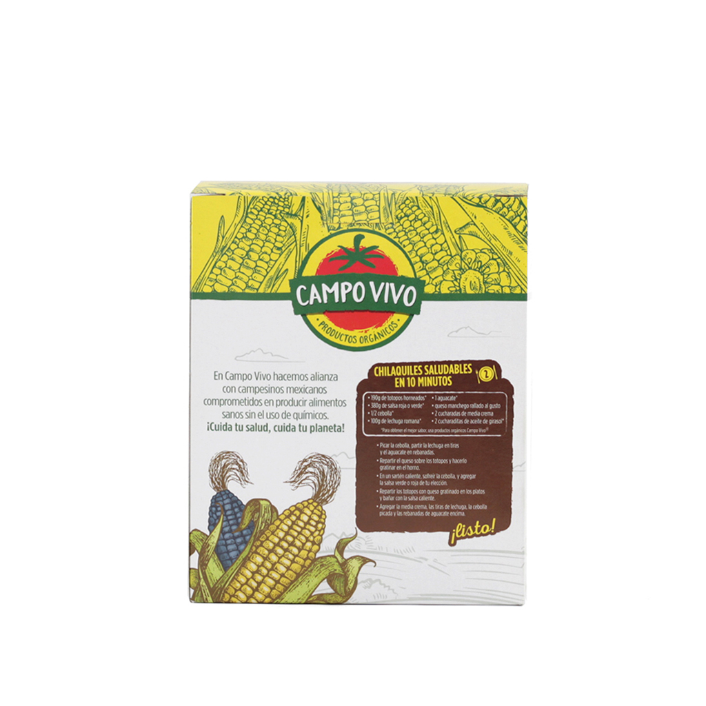 Totopos Orgánicos 190 G Campo Vivo