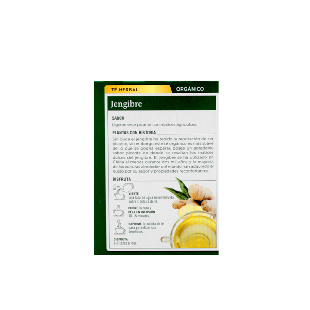 Té de jengibre 24 g Traditional Medicinals