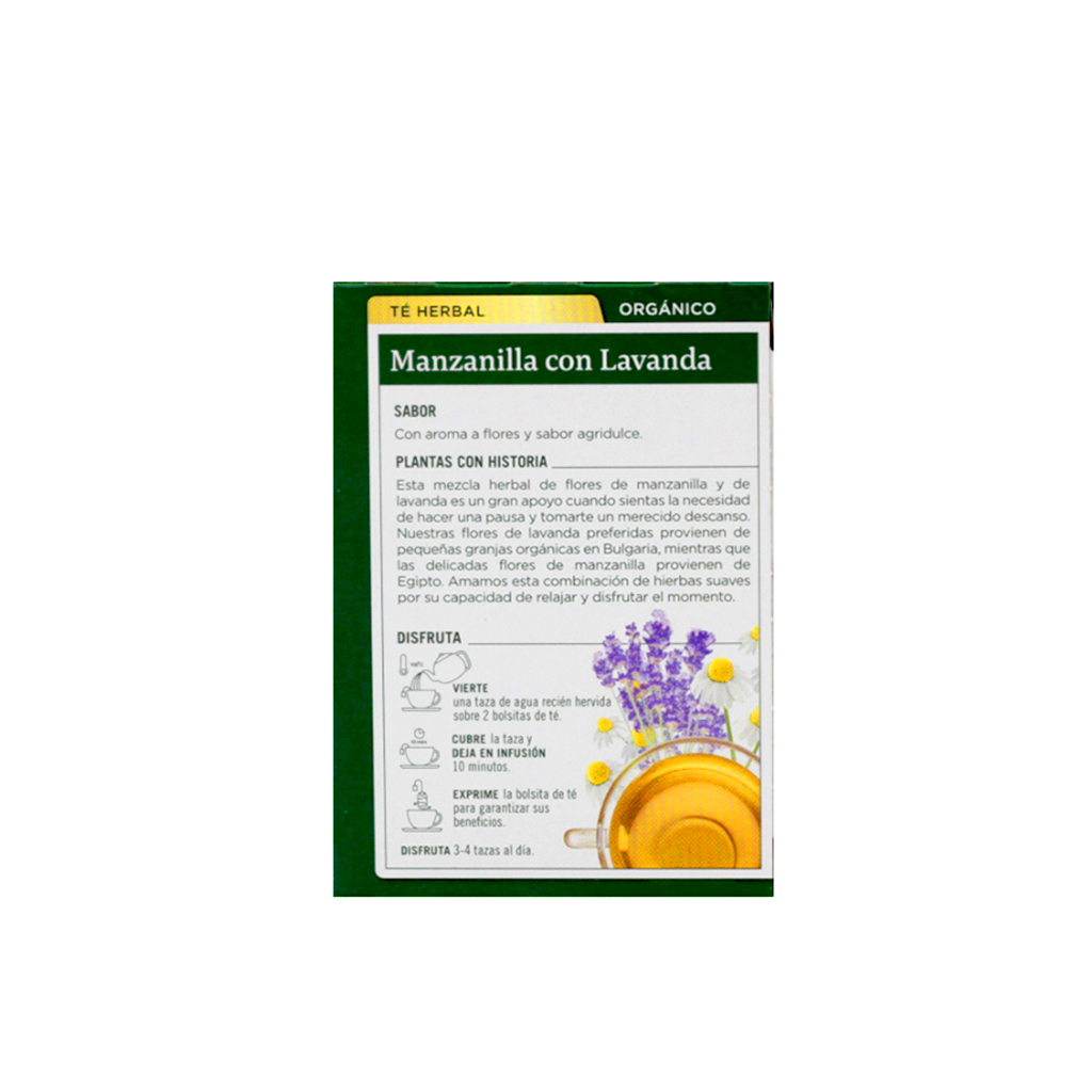 Té de manzanilla con lavanda 24 g Traditional Medicinals