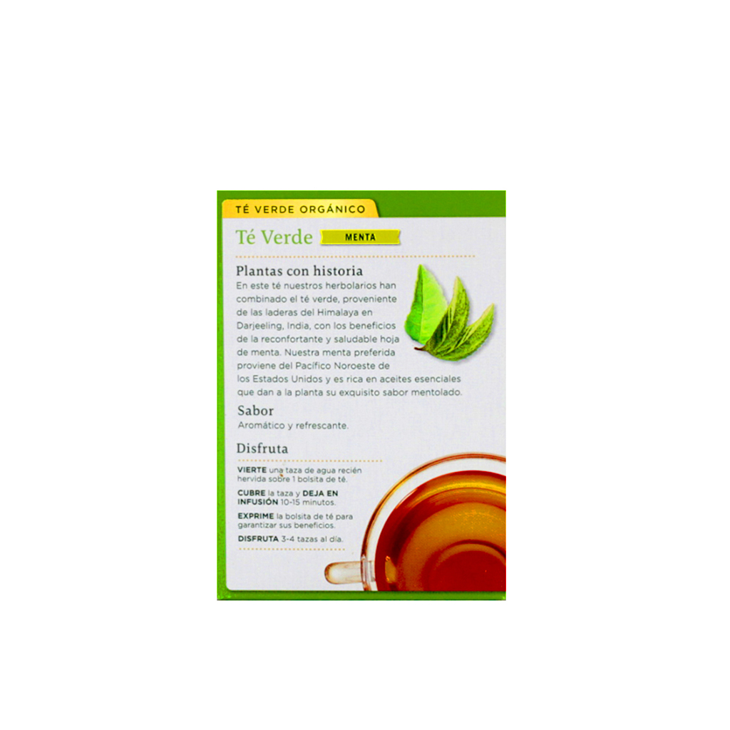 Té verde con menta 24 g Traditional Medicinals
