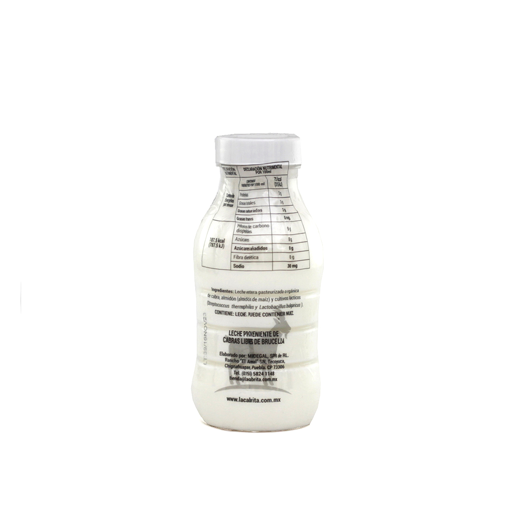 Yoghurt cabra natural sin azúcar 250 ml La Cabrita