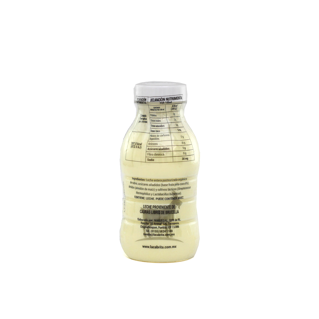 Yoghurt cabra piña coco 250 ml La Cabrita