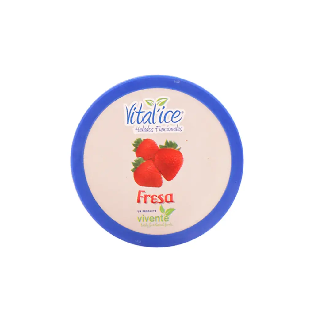 Helado sabor fresa 473 ml Vital'ice