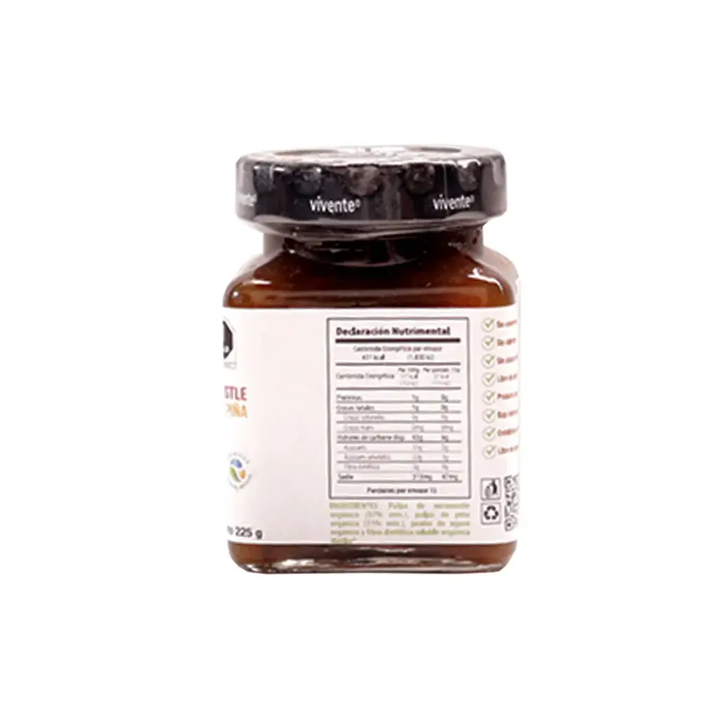Mermelada de xoconostle y piña 225 g Vivente