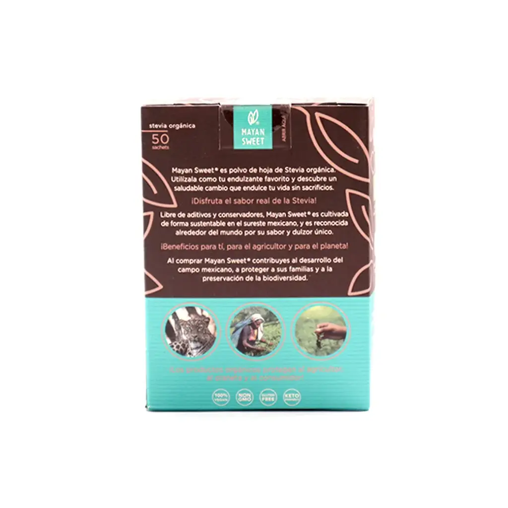 Stevia en polvo 50 sobres 15 g Mayan Sweet