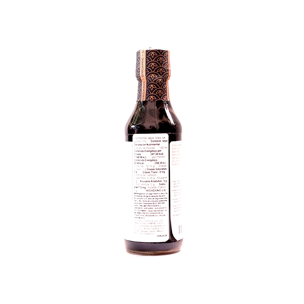 Salsa de soya tamari reducida en sodio orgánica 296 ml San-J