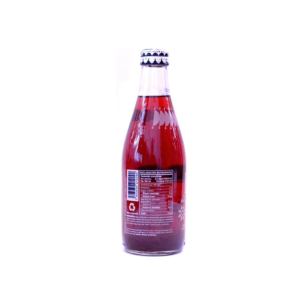 Soda de jamaica granada 355 ml Búho