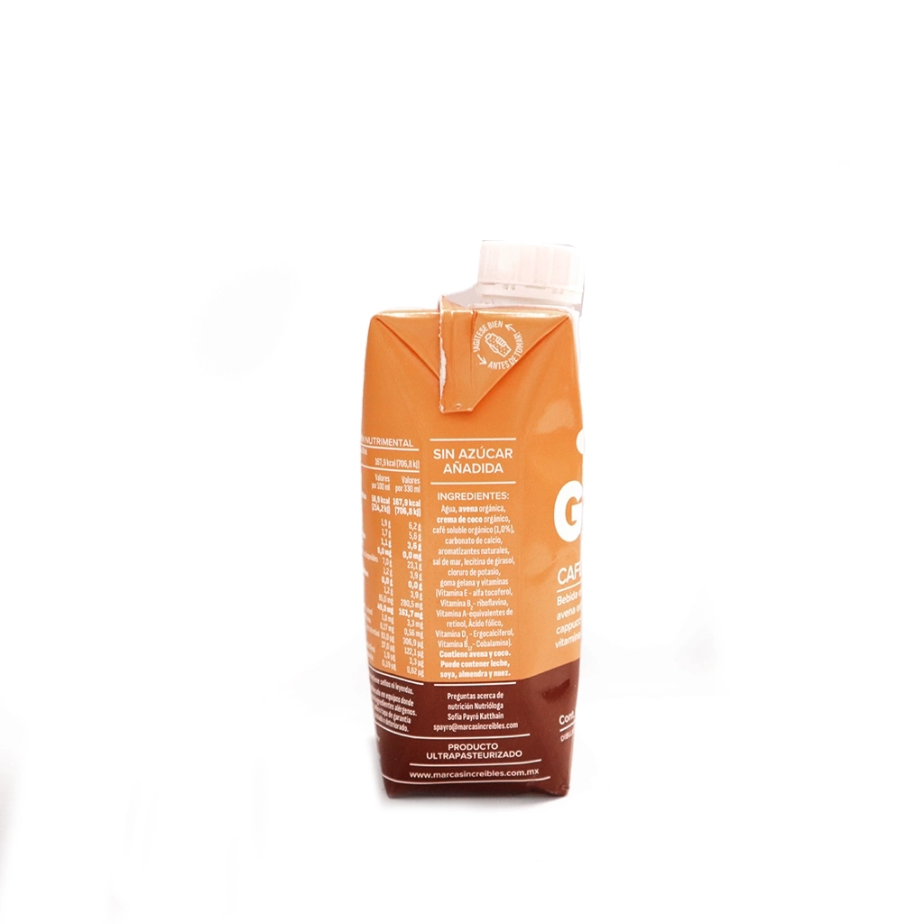 Bebida de avena con café capuchino 330 ml Gud