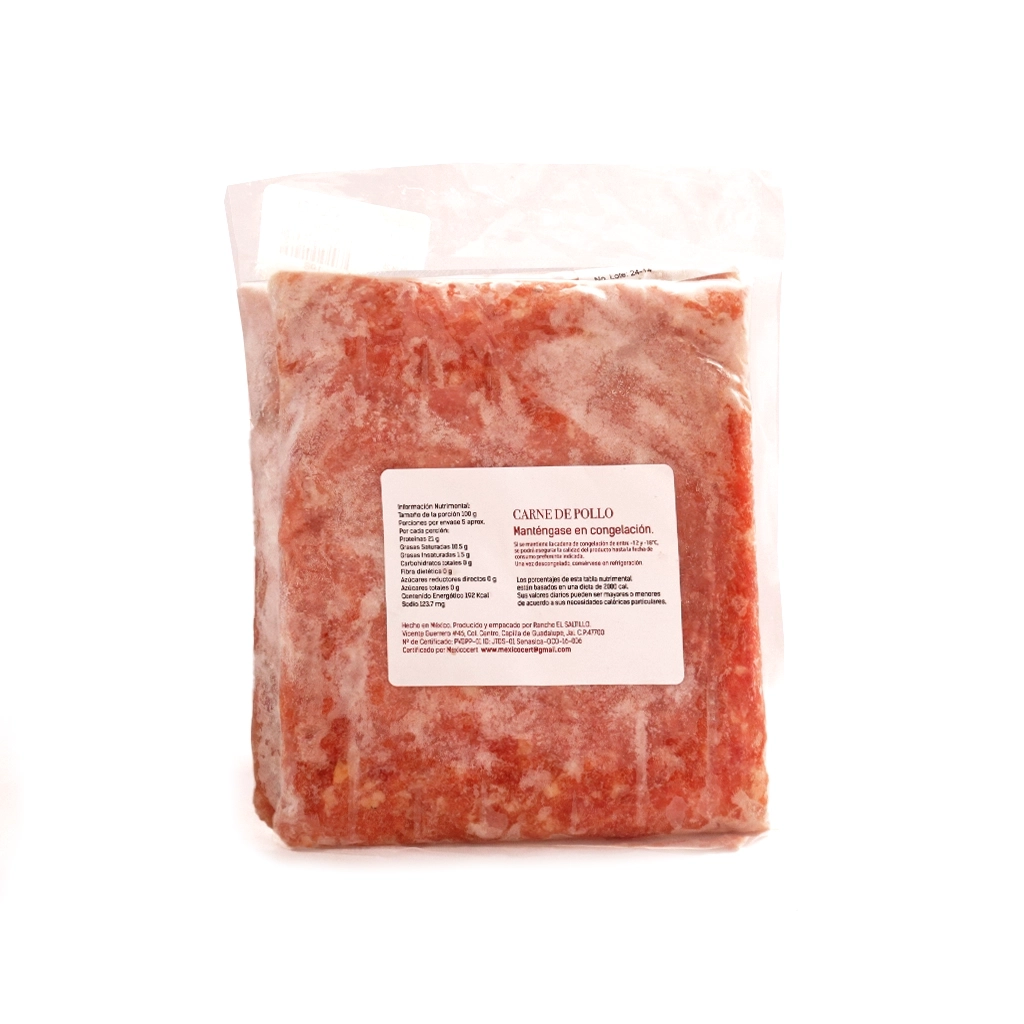 Carne molida de pollo 500 g Santa Pradera
