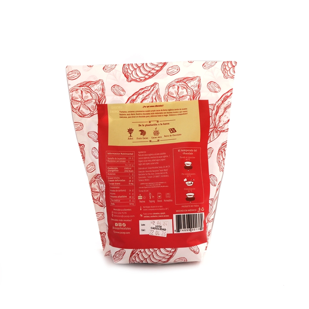 Gotas de chocolate 70% cacao 500 G Cacep