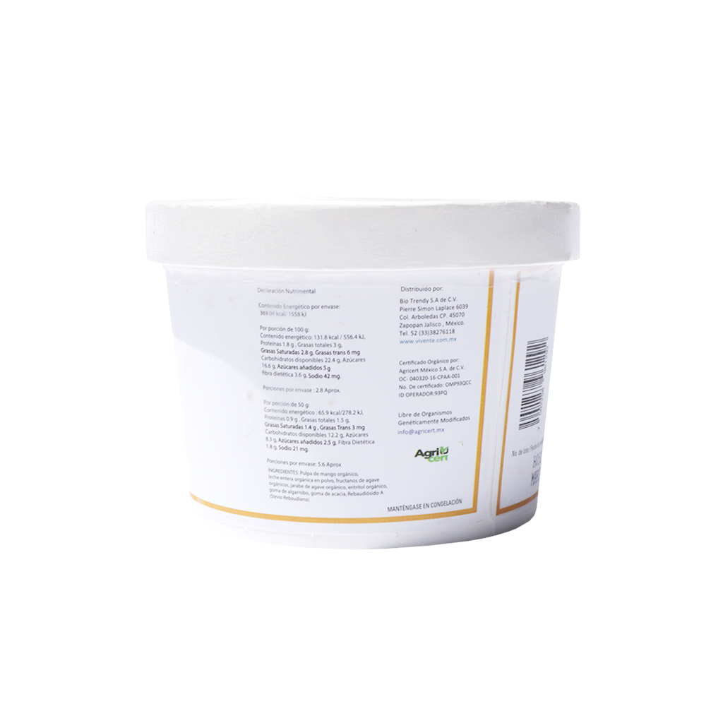 Helado sabor mango 473 ml Vital'ice