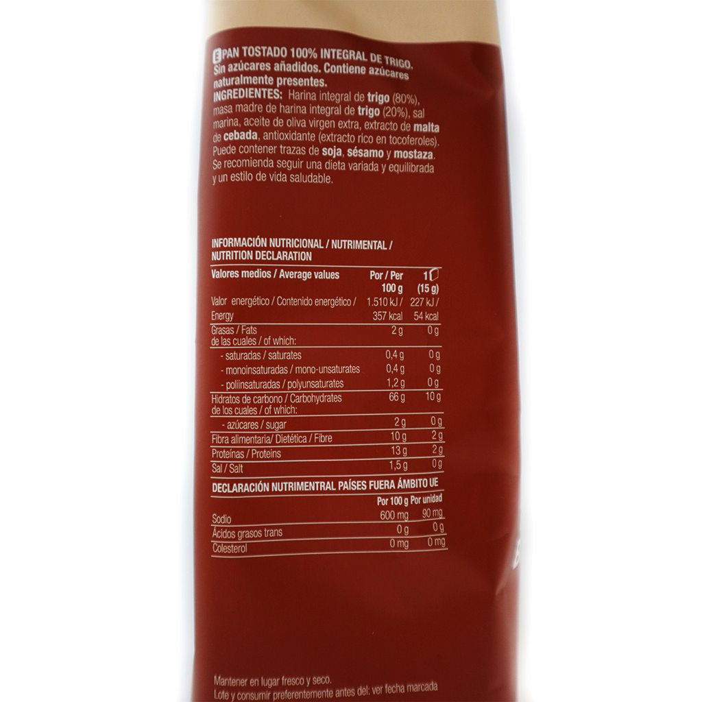 Pan tostado Dextrin 300 g Santiveri