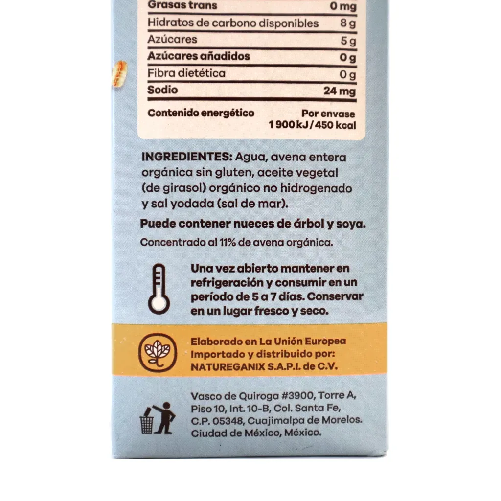 Bebida de avena 1 L Real Natural
