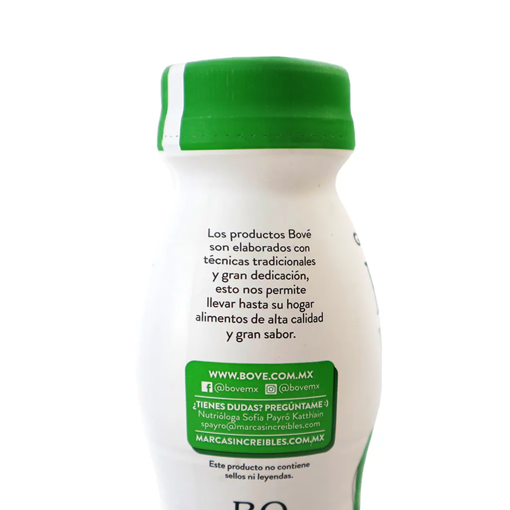 Yoghurt para beber con piña apio y nopal 250 ml Bové
