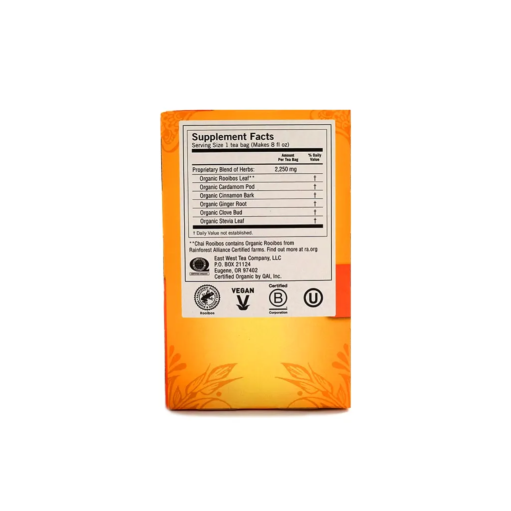 Infusión chai de rooibos 32 g Yogi