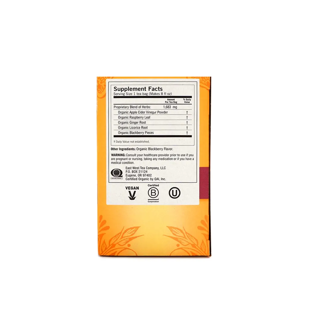 Infusión sabor sidra de manzana y mora 29 g Yogi