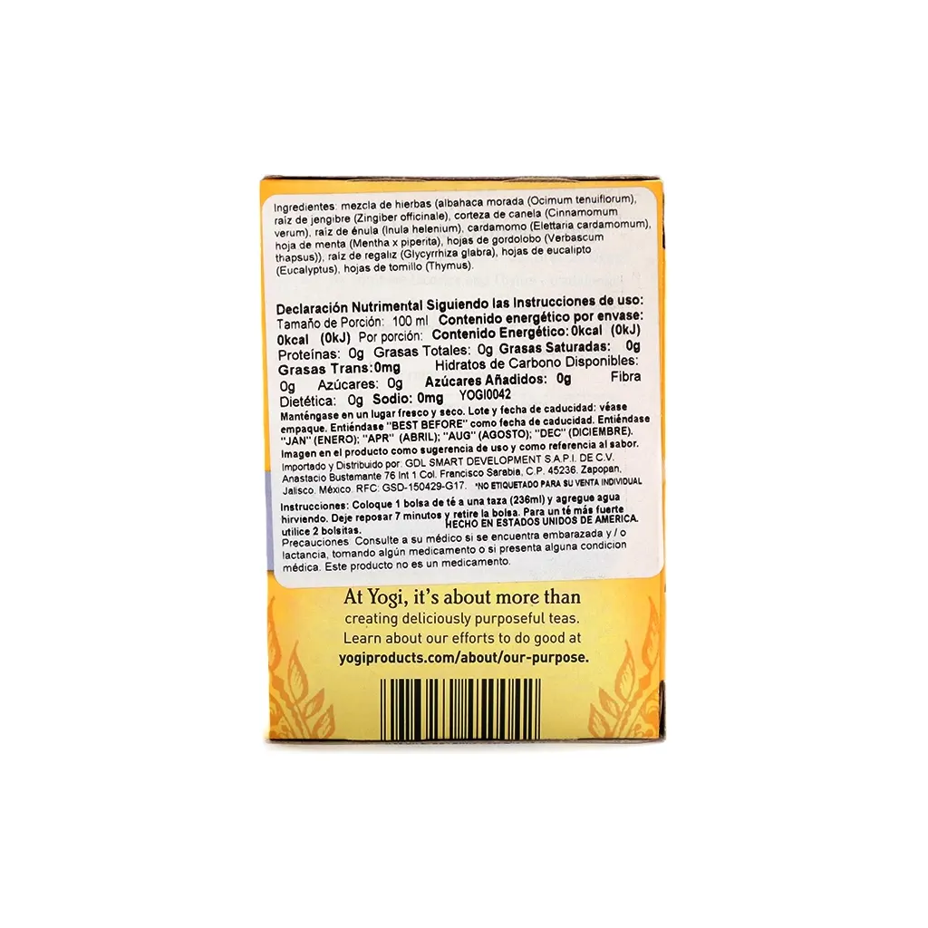 Té de eucalipto, tomillo y hierbas 32 g Yogi