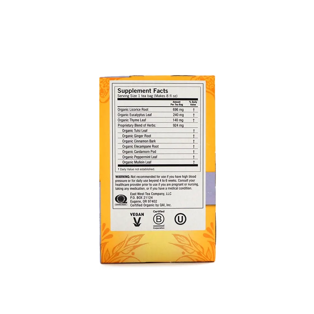 Té de eucalipto, tomillo y hierbas 32 g Yogi