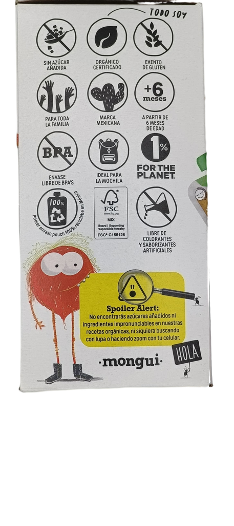 Papilla 4 pack mix rebeldes 400 g Mongui