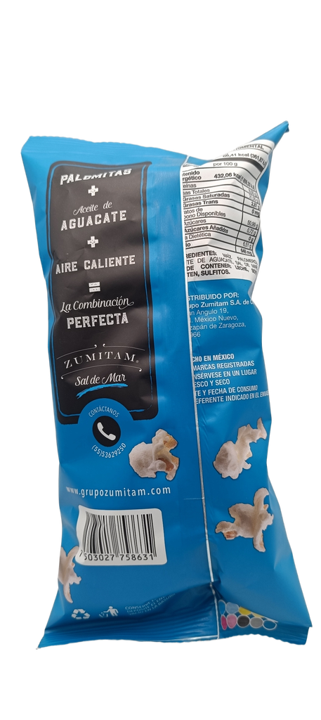 Palomitas de maíz con sal de mar 20 g Zumitam