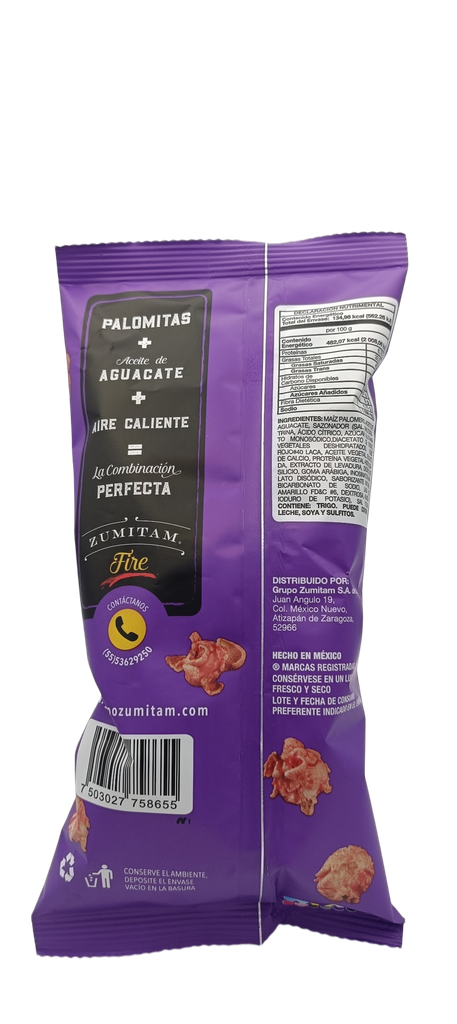 Palomitas de maíz fire 28 g Zumitam