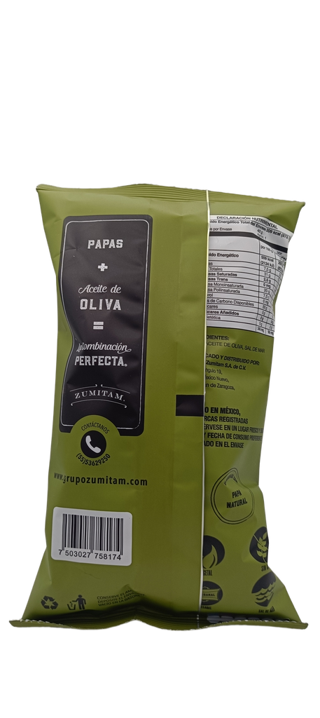 Papas con aceite de oliva 40 g Zumitam