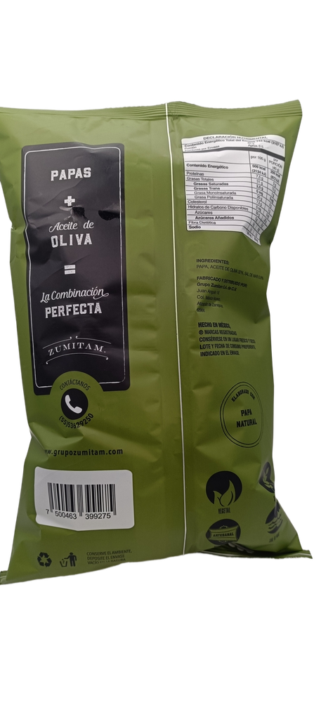 Papas con aceite de oliva 142 g Zumitam