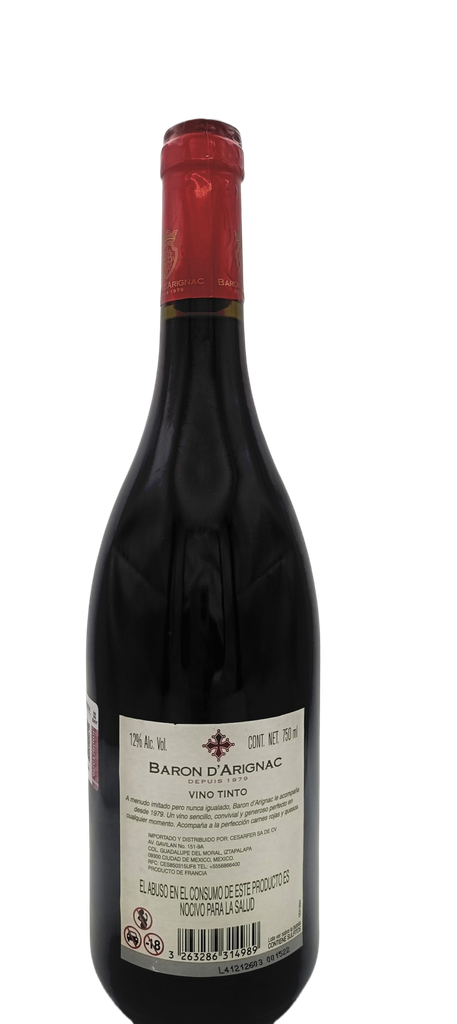 Vino tinto 750 ml Baron D'Arignac