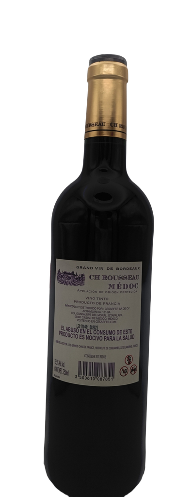 Vino tinto medoc 750 ml CH Rousseau