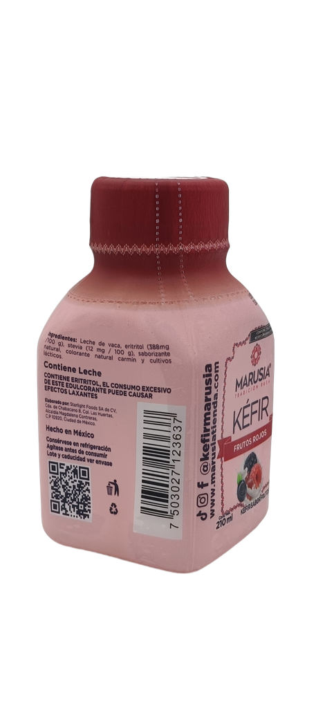 Kefir de vaca frutos rojos 210 ml Marusia