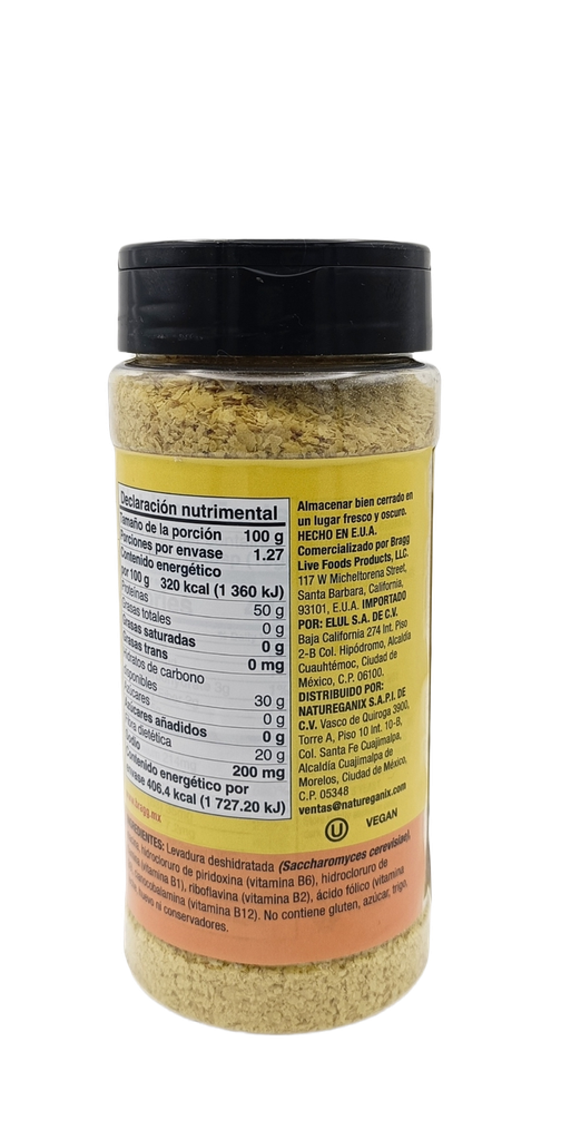 Levadura nutricional sin gluten 127 g Bragg