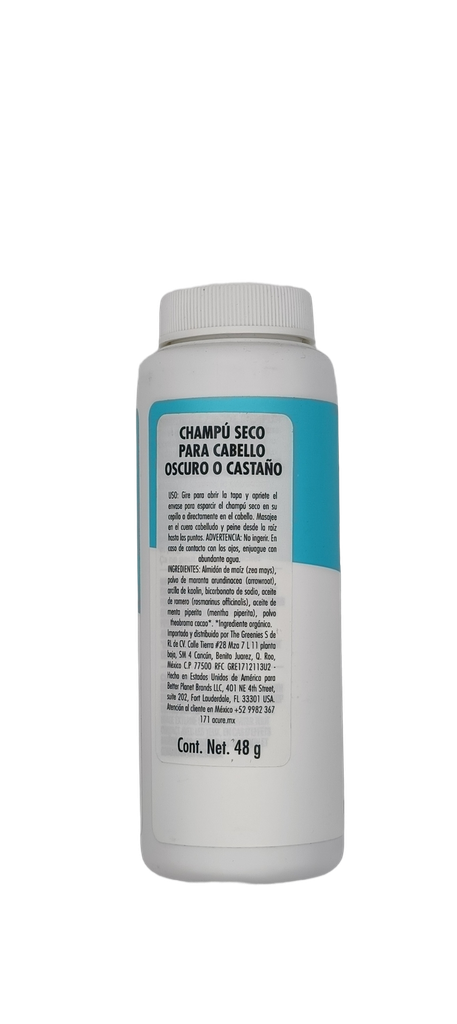 Shampoo seco para cabello obscuro 48 g Acure