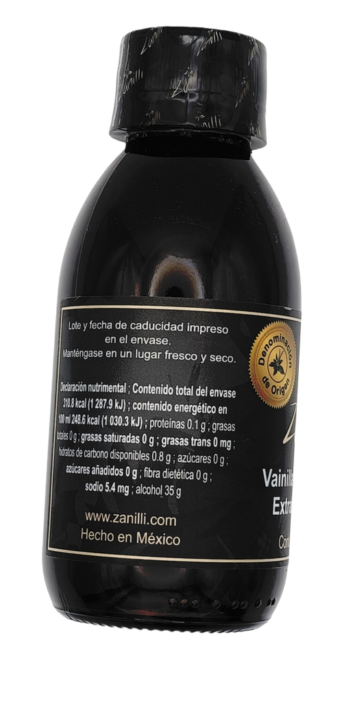 Extracto natural de vainilla 125 ml Zanilli