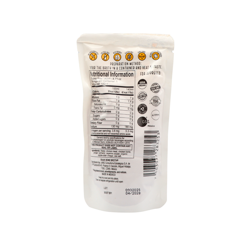 Caldo de hueso de pollo 500 ml Santa Pradera