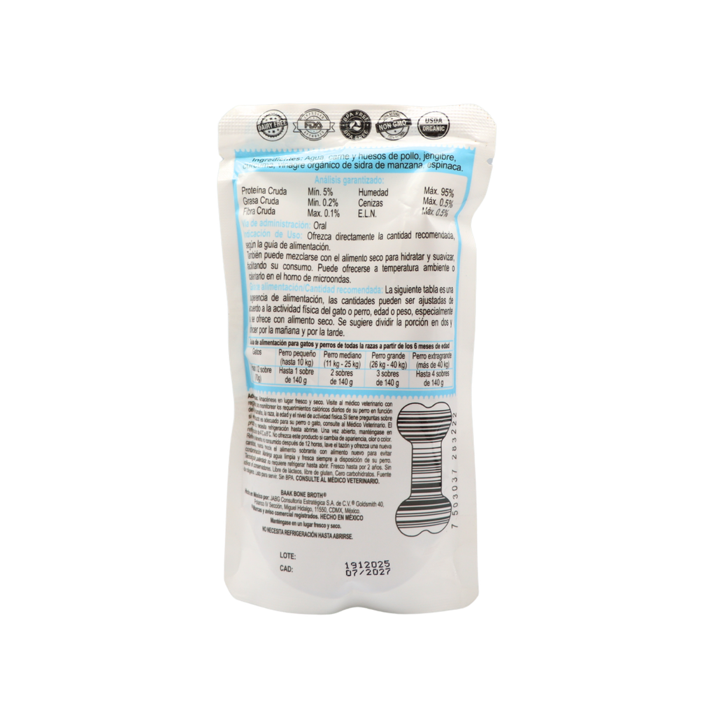 Caldo de hueso de pollo 500 ml Santa Pradera