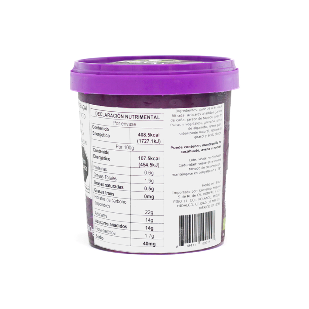 Acai congelado 500 ml Sambazon